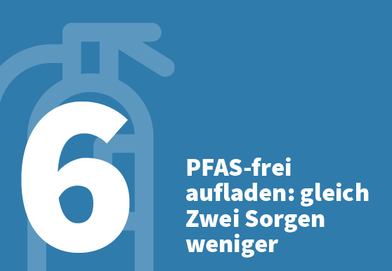PFAS-Verbot Vorteil 6: PFAS-frei aufladen: gleich Zwei Sorgen weniger